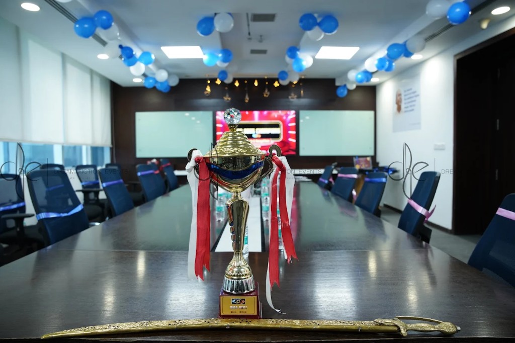 Bigg Boss Champions trophy and awards event setup